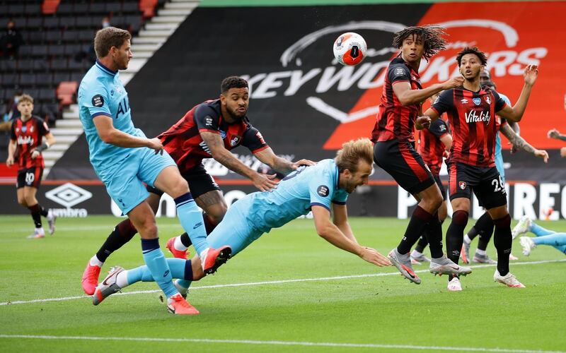 Joshua King - 6: Nearly gave away a penalty for a clumsy challenge on Kane and then handled Callum Wilson's goal eventually ruled out by VAR. Reuters