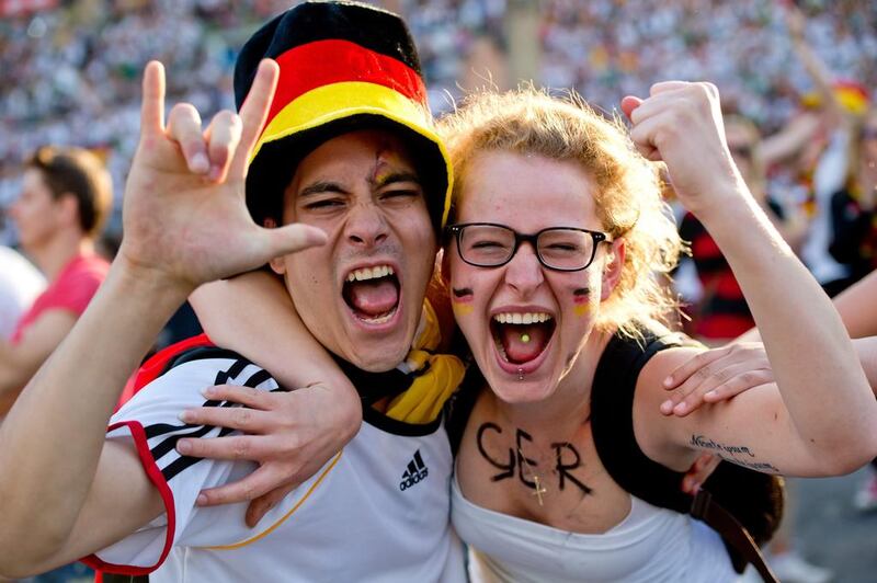 Germany fans celebrate. Sven Hoppe / EPA