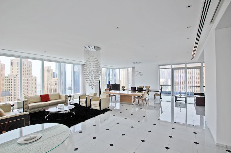 There is no shortage of space in this 9,604 square feet, four-bedroom apartment. Courtesy Allsopp & Allsopp