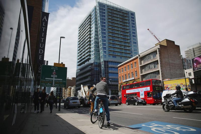 New residential and commercial apartments tower over the East End in London. Prices in London are up 17.7 percent, the biggest jump since July 2007, according to ONS data. Dan Kitwood / Getty Images