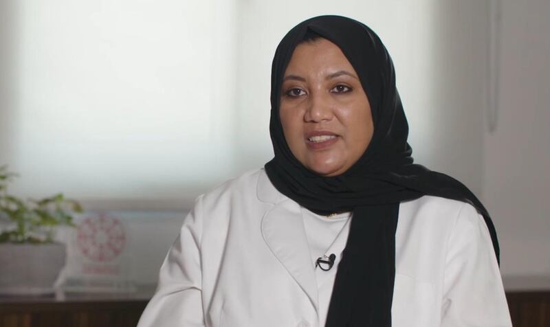 Clinical scientist Thuraya Ali Al Hashemi, director of the medical services department at Abu Dhabi Police, contracted Covid-19 in April. Courtesy: Frontline Heroes Office