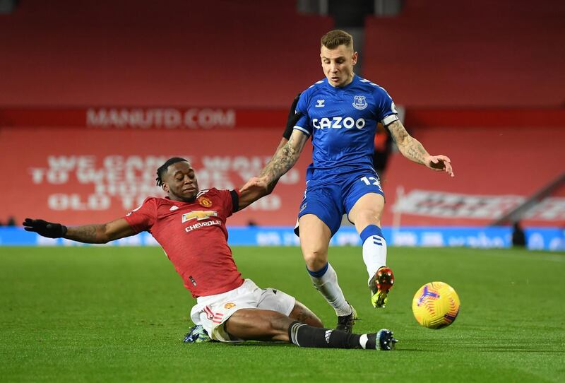 Lucas Digne, 6 - Failed to stop Rashford’s cross for the opener and struggled with Mason Greenwood's pace in spells, but his teasing cross from the left was instrumental in the build-up to the equaliser, while he clattered the side of the post late on. Reuters