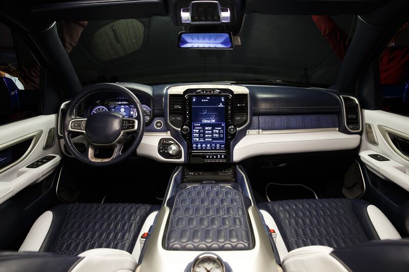 The car is named after the precious mineral palladium, which is used on the removable clock mounted between the seats.