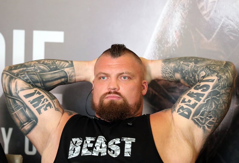 Eddie Hall, also known as 'The Beast', is a former British professional strongman. Chris Whiteoak / The National
