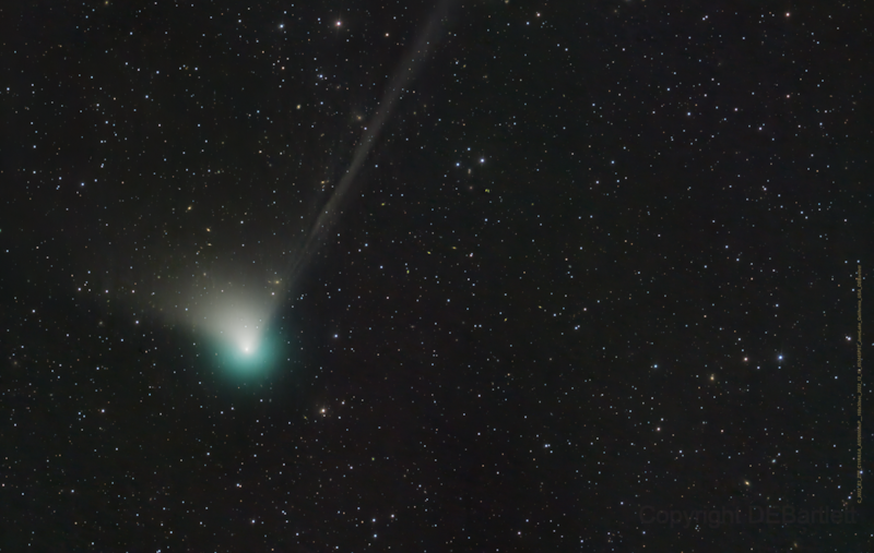 Comet C/2022 E3 (ZTF) was photographed flying through the inner solar system. It will fly past Earth in January 2023. Photo: Nasa