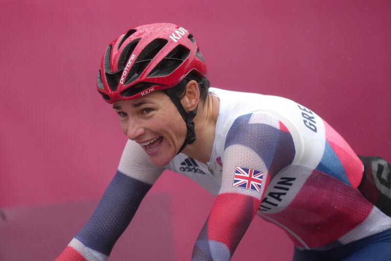 Great Britain's Sarah Storey celebrates winning the gold medal. PA