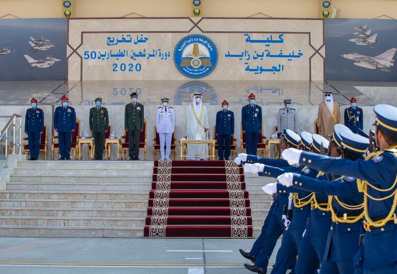 Sheikh Hazza bin Zayed, deputy chairman of the Abu Dhabi Executive Council, attended the graduation.