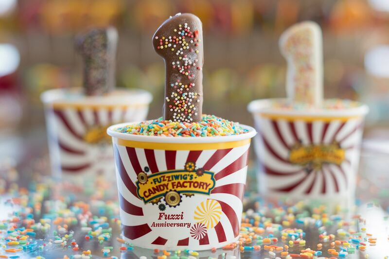 Celebrate Fuzziwig's first anniversary with a free caramel for the first 365 visitors at the store's two Dubai locations today. Fuzziwig's Candy Factory