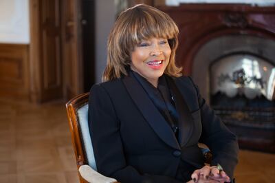 This image released by HBO shows Tina Turner in a scene from the documentary "Tina." (HBO via AP)