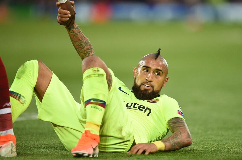 Arturo Vidal: 7/10: One of Barca's better performers. Looked comfortable on the ball and stuck to his defensive task well. Surprising the Chilean midfielder was withdrawn by Barcelona manager Ernesto Valverde. AFP