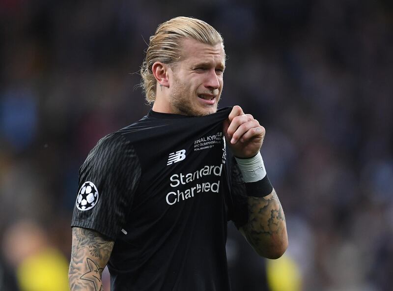 KIEV, UKRAINE - MAY 26:  Loris Karius of Liverpool breaks down in tears after defeat in the UEFA Champions League final between Real Madrid and Liverpool on May 26, 2018 in Kiev, Ukraine.  (Photo by Laurence Griffiths/Getty Images)