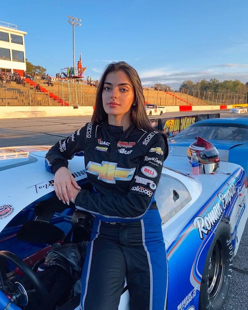 Toni Breidinger, 21, who is of Lebanese descent, has become the first Arab-American female to race in Nascar. Instagram