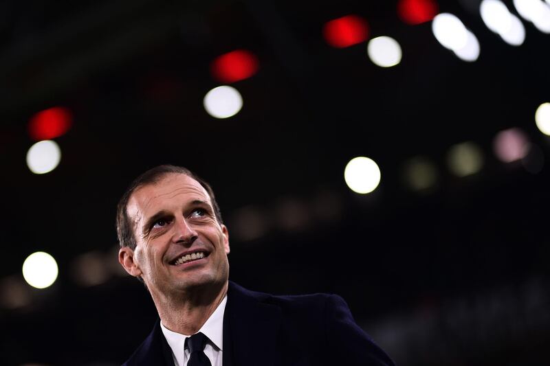 (FILES) In this file photo taken on November 26, 2017 Juventus' coach Massimiliano Allegri looks on during the Italian Serie A football match Juventus Vs Crotone at the 'Allianz Stadium' in Turin. Massimiliano Allegri will not coach Italian Serie A football team Juventus next season, the club said on May 17, 2019. "Massimiliano Allegri will not be on the Juventus bench for the 2019/2020 season," the club said in a statement. Juventus have already wrapped up their eighth consecutive title, and Allegri's fifth in as many years since replacing Antonio Conte in 2014.
 / AFP / MARCO BERTORELLO
