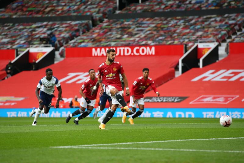 Bruno Fernandes - 3: Super pass to Martial that led to a United penalty on 29  seconds. Stroked ball into bottom right corner. And then it all went wrong. Sloppy in possession and taken off at half time. AFP