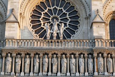 Kings’ Gallery, Notre-Dame de Paris cathedral. Getty