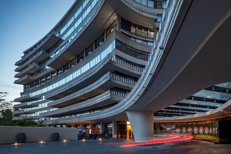 The exterior of the modern Watergate Hotel in Washington. Photo: Ron Blunt
