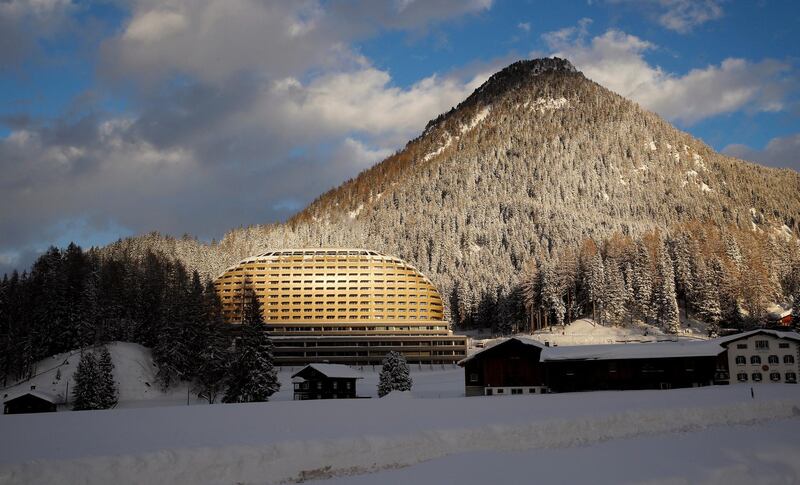 A general view shows the InterContinental hotel in the Swiss Alps resort of Davos, Switzerland January 18, 2018  REUTERS/Arnd Wiegmann