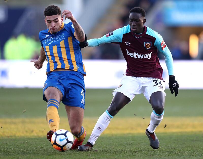 Centre midfield: Ben Godfrey (Shrewsbury Town) – The teenage midfielder, who has been borrowed from Norwich, impressed in the Shrewsbury midfield as the League One side held West Ham. Catherine Ivill / Getty Images