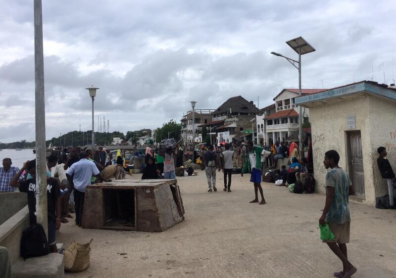 Services from the jetty connect Lamu county on the mainland and Lamu island, a popular destination for wealthy visitors to Kenya. Reuters