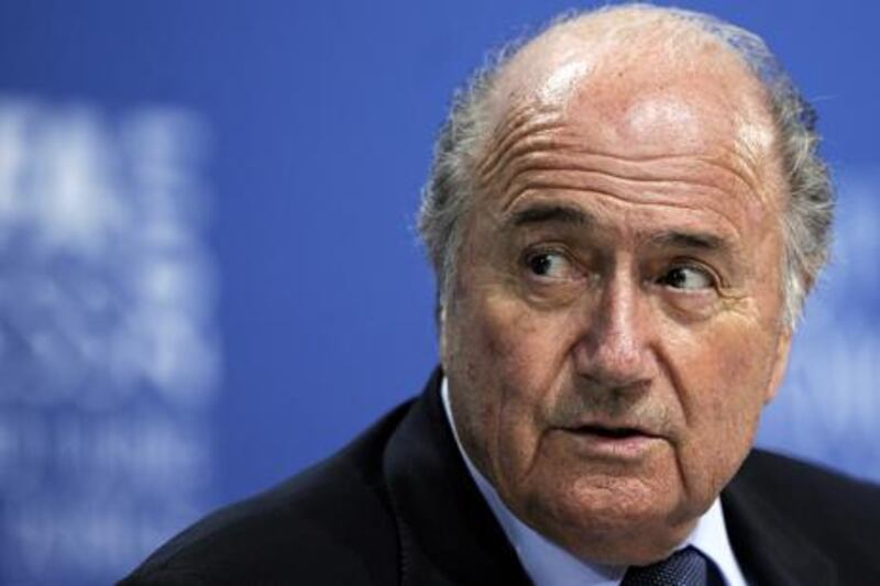 Fifa president Sepp Blatter.