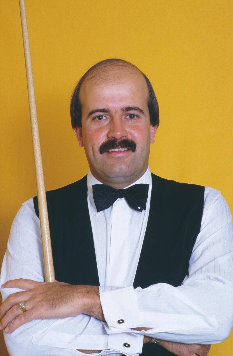 English snooker player Willie Thorne at the Masters tournament, Wembley Conference Centre, January 1987.  (Photo by Trevor Jones/Getty Images)