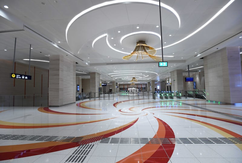 Jumeirah Golf Estates Metro Station.