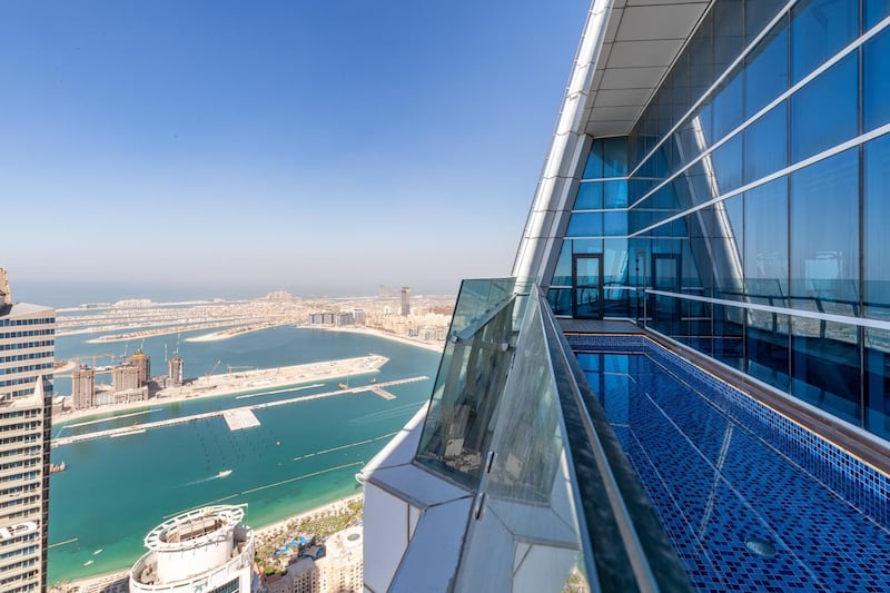 Swim with a view at The Penthouse's private pool