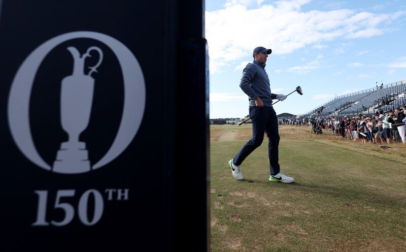 Northern Ireland's Rory McIlroy during a practice round ahead of The Open. Reuters