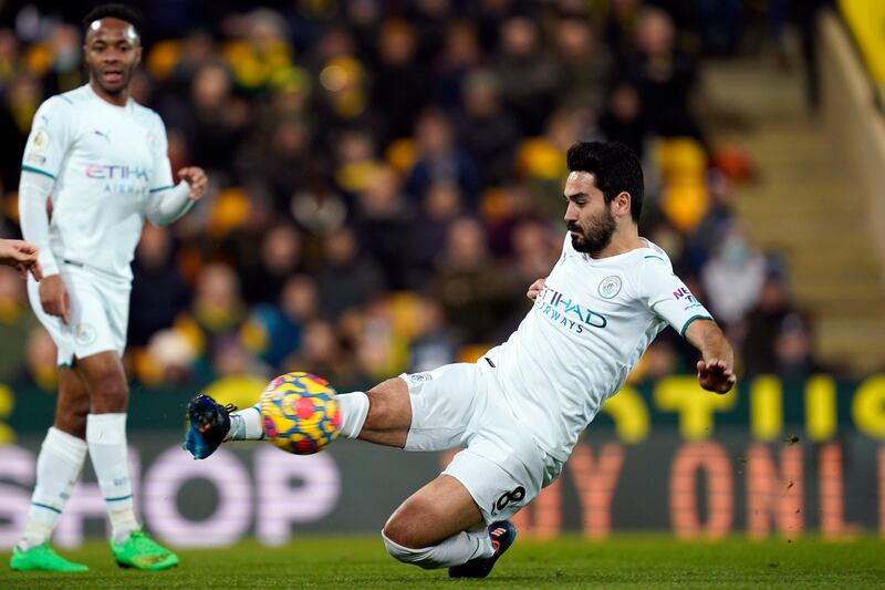 Ilkay Gundogan – 7. The German playmaker saw his header comfortably saved by Gunn in the first half but created City’s second goal as he continued to be left free-roaming in the box by Sargent. EPA
