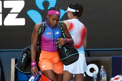 Cori Gauff's Australian Open campaign ended at the first hurdle. AP