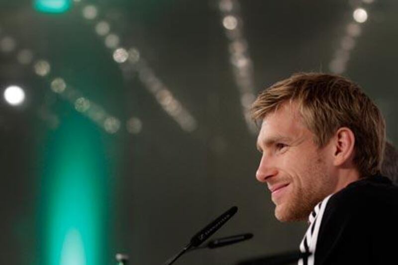 Per Mertesacker, the German defender, joined Arsenal from Werder Bremen on the last day of the transfer window. He was one of five signings made by Arsene Wenger after the 8-2 loss to Manchester United.