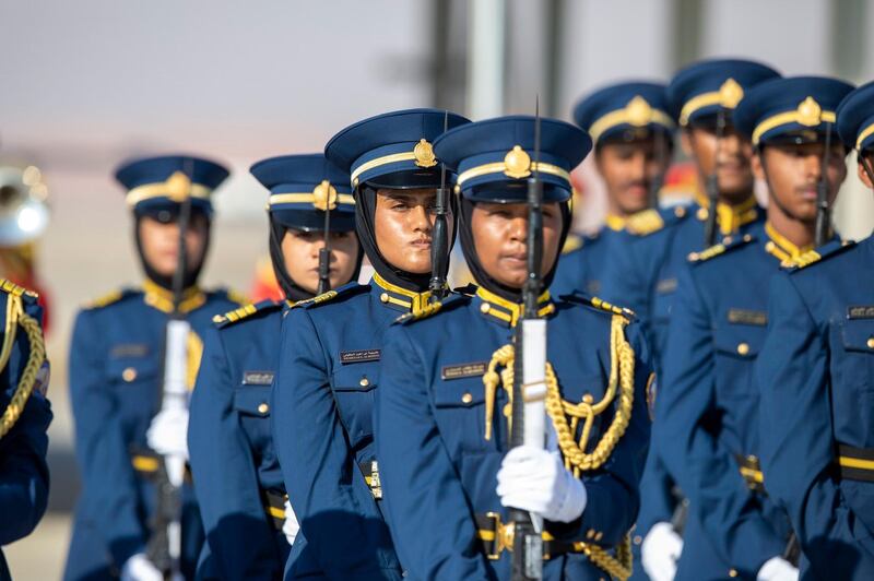 Male and female graduates of the Khalifa bin Zayed Air College.