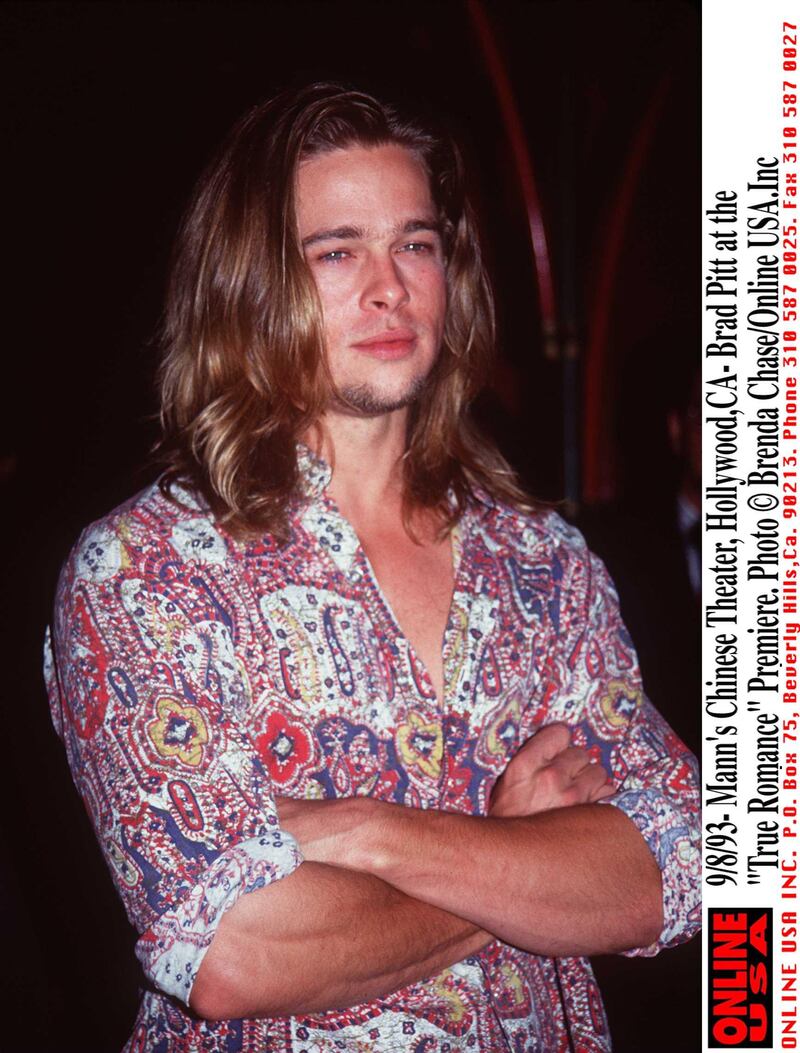 9/8/93-Mann's Chinese Theater,Hollywood,Ca- Brad Pitt at the "True Romance "Premiere.