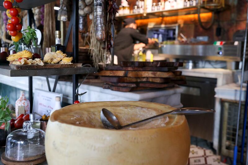 Authentic Italian food and plenty of cheese at Napo. Khushnum Bhandari / The National