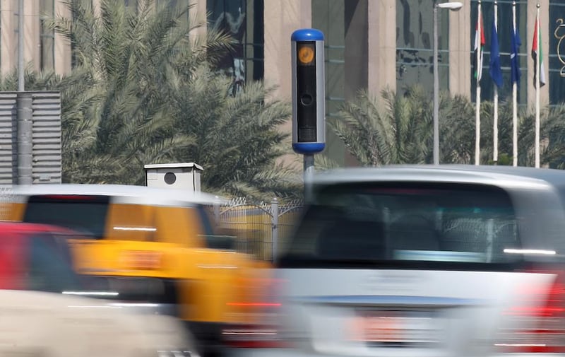 There were 2,641 incidents of drivers running red lights in Dubai in the first two months of this year. Pawan Singh / The National