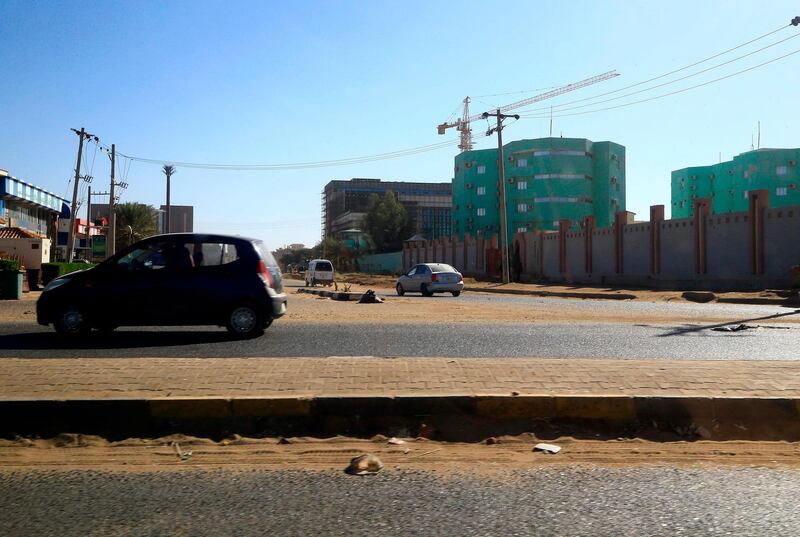 The street surrounding the headquarters of Sudan's Directorate of General Intelligence Service, is pictured open. AFP