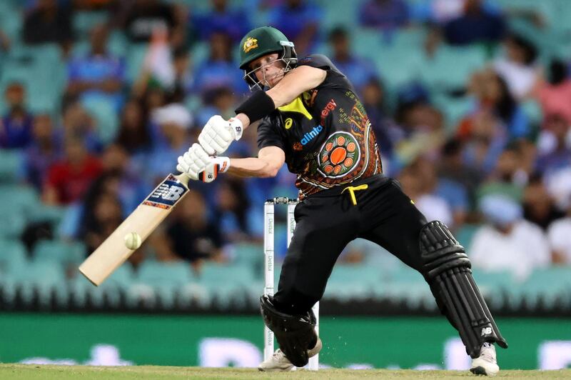 Australia's Steve Smith made 46 in Sydney on Sunday. AFP