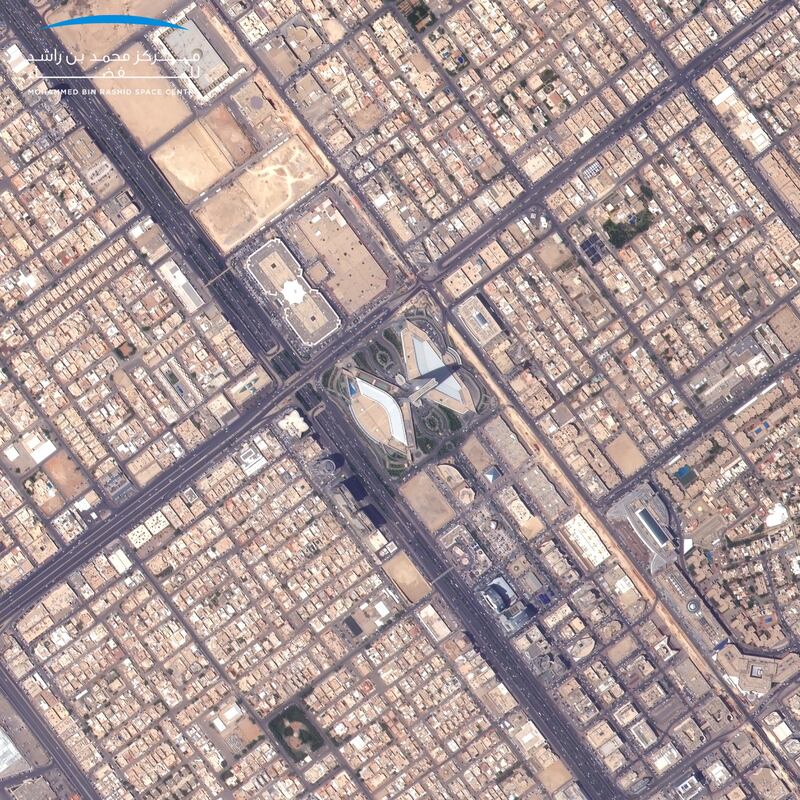 The Kingdom Centre in Riyadh, Saudi Arabia.