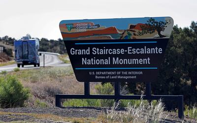 The entrance to the Grand Staircase-Escalante National Monument in Utah. Photo: Reuters