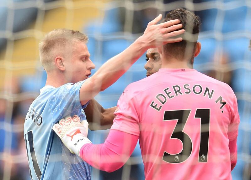 Oleksandr Zinchenko 5 – The young Ukrainian had a disappointing game despite City keeping a clean sheet. He was guilty of a poor back pass that fed through Richarlison before the striker was brought down, and he also gave away the ball on a number of other occasions. AFP