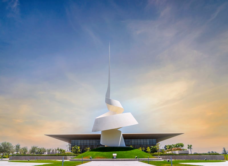 The House of Wisdom, Sharjah's state-of-the-art public library that opened in 2020.  Photo: Sharjah Media Office