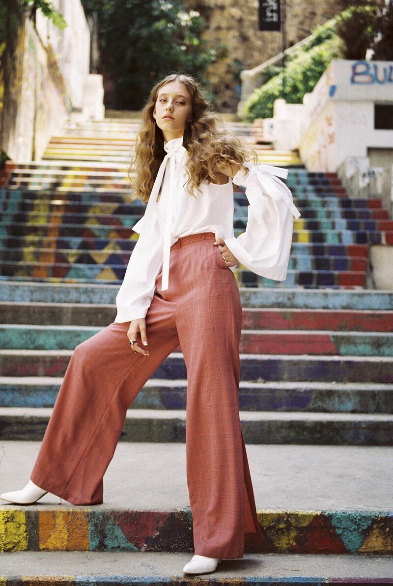 OWN THE STREETS.

Photography | Bachar Srour
fashion direction | sarah maisey
styling | hafsa lodi


Shirt, Dh735; trousers, Dh955, both from Roni Helou. Ring, right hand, index finger, Dh1,650, Gucci. Ring, right hand, ring finger, Dh1,100, Christian Dior. Ring, left hand, Dh202, Dina B at Lebelik.com. Shoes, Dh2,935, Stuart Weitzman. Earrings, stylist’s own