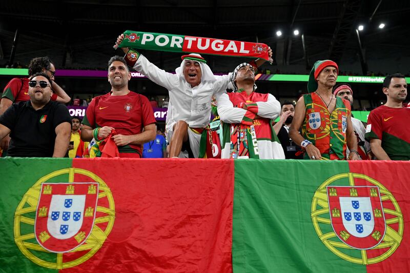 Portugal's supporters. AFP