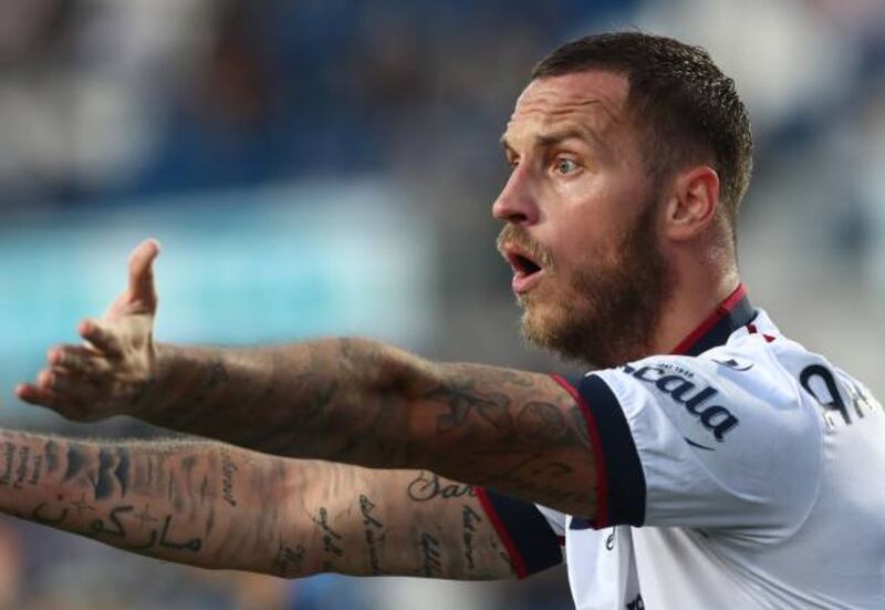 Manchester United target Marko Arnautovic in action for Bologna. Getty