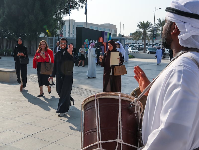 UAE Minister of Culture and Youth, Noura Al Kaabi at the summit.