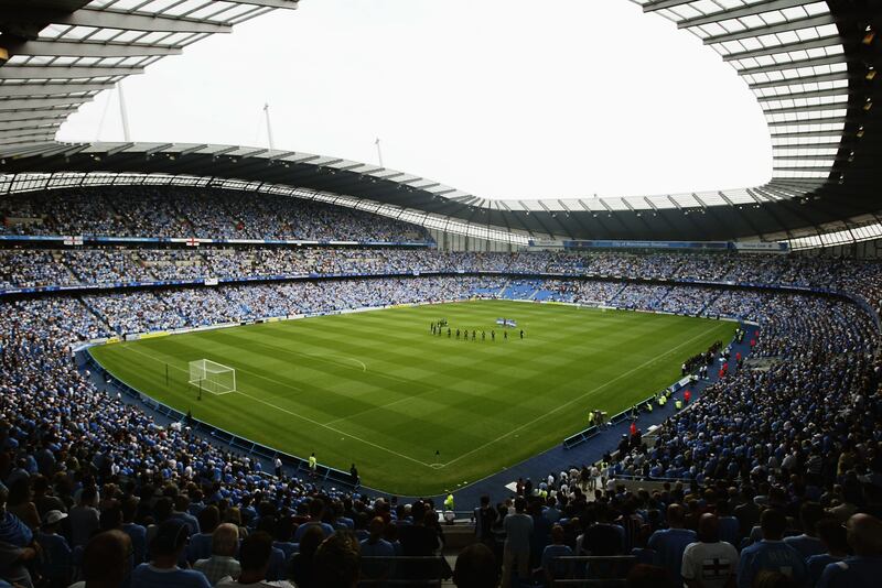 The current capacity of Manchester City's Etihad Stadium is  53,400. Getty