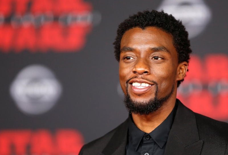 Chadwick Boseman at the world premiere of 'Star Wars: The Last Jedi' in Los Angeles. Reuters