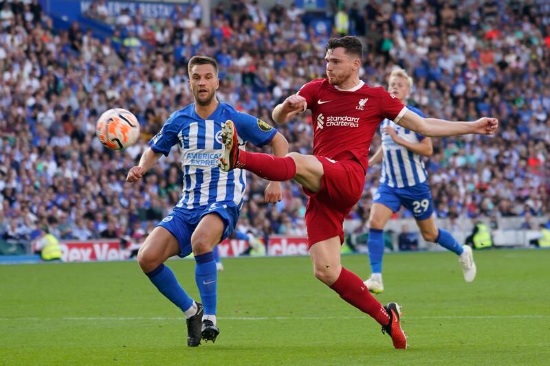 A solid overall performance from the Scottish left-back but lost Dunk at the set-piece which led to the Brighton defender’s equalising goal.  AP