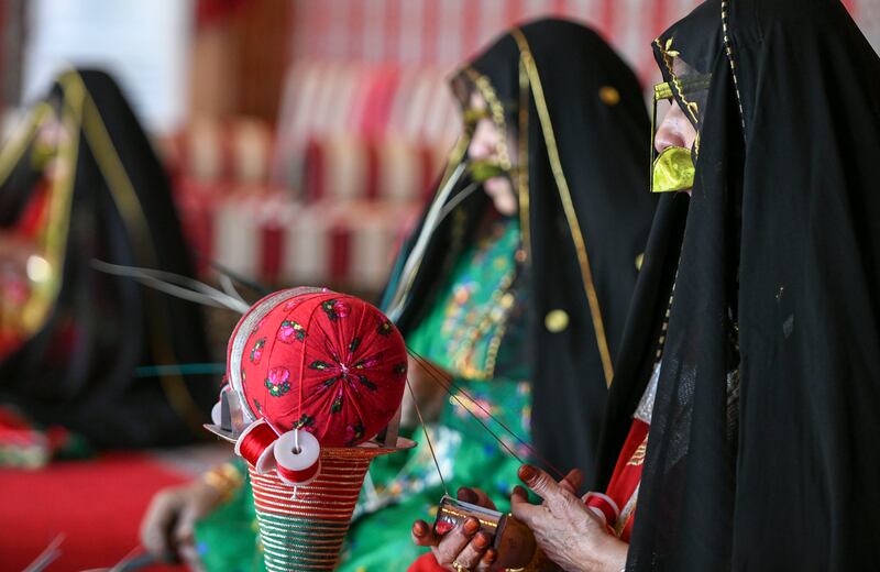 Talli was developed by Bedouin communities and is used to decorate clothing. Khushnum Bhandari / The National