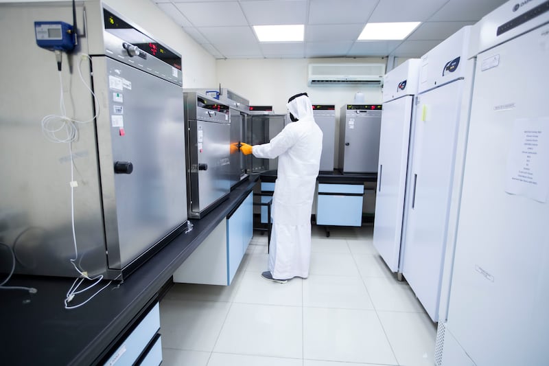 The Abu Dhabi Quality and Conformity Council laboratory is fitted with the latest scientific equipment that can detect and analyse many substances.